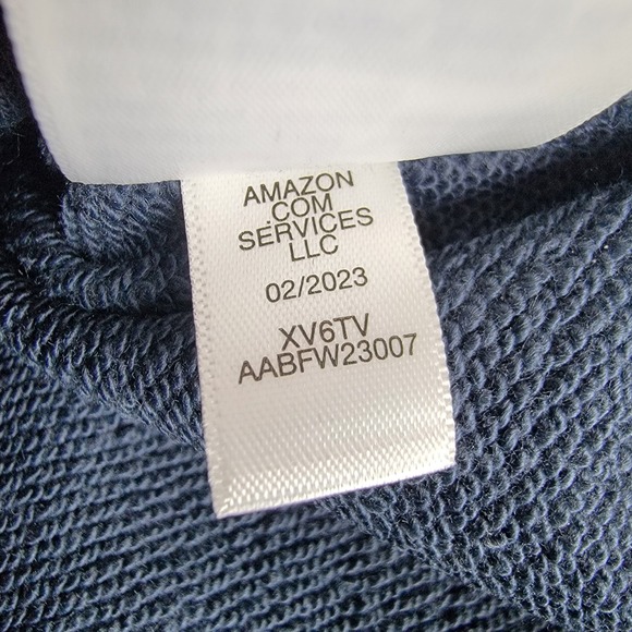 Unisex Organic Cotton Navy Blue Crewneck Sweatshirt Newborn Lot of 2 - Picture 3 of 11